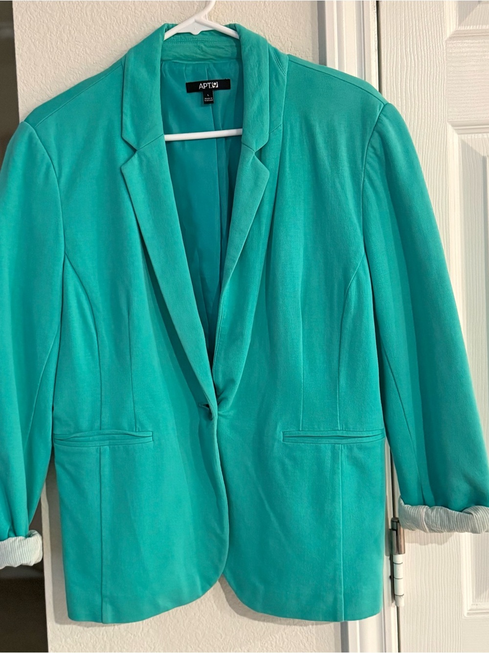 Apt. 9 Turquoise Single-Button Women's Blazer